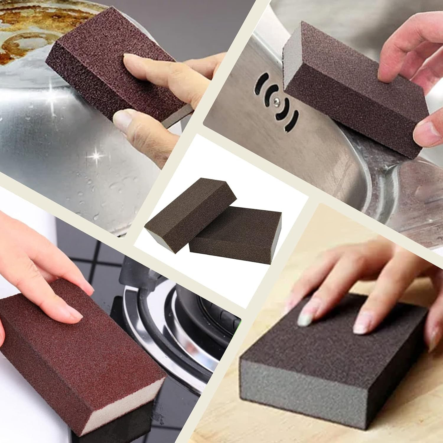 Sanding Sponge, 60-220 Grit Assortment Sanding Block | Wet and Dry Dual-Use Sand