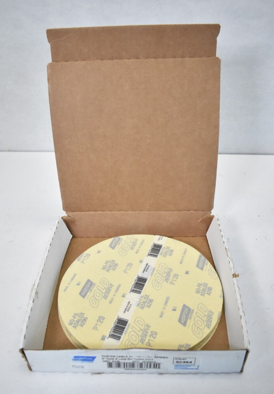 Lot of 15 Norton Saint Gobain WallSand Hook & Loop Drywall Sanding Discs 02464