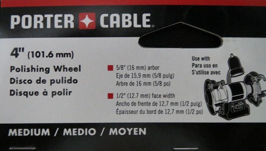 Porter Cable PC4MBP 4″ Firm Buffing Pad White 3PKS