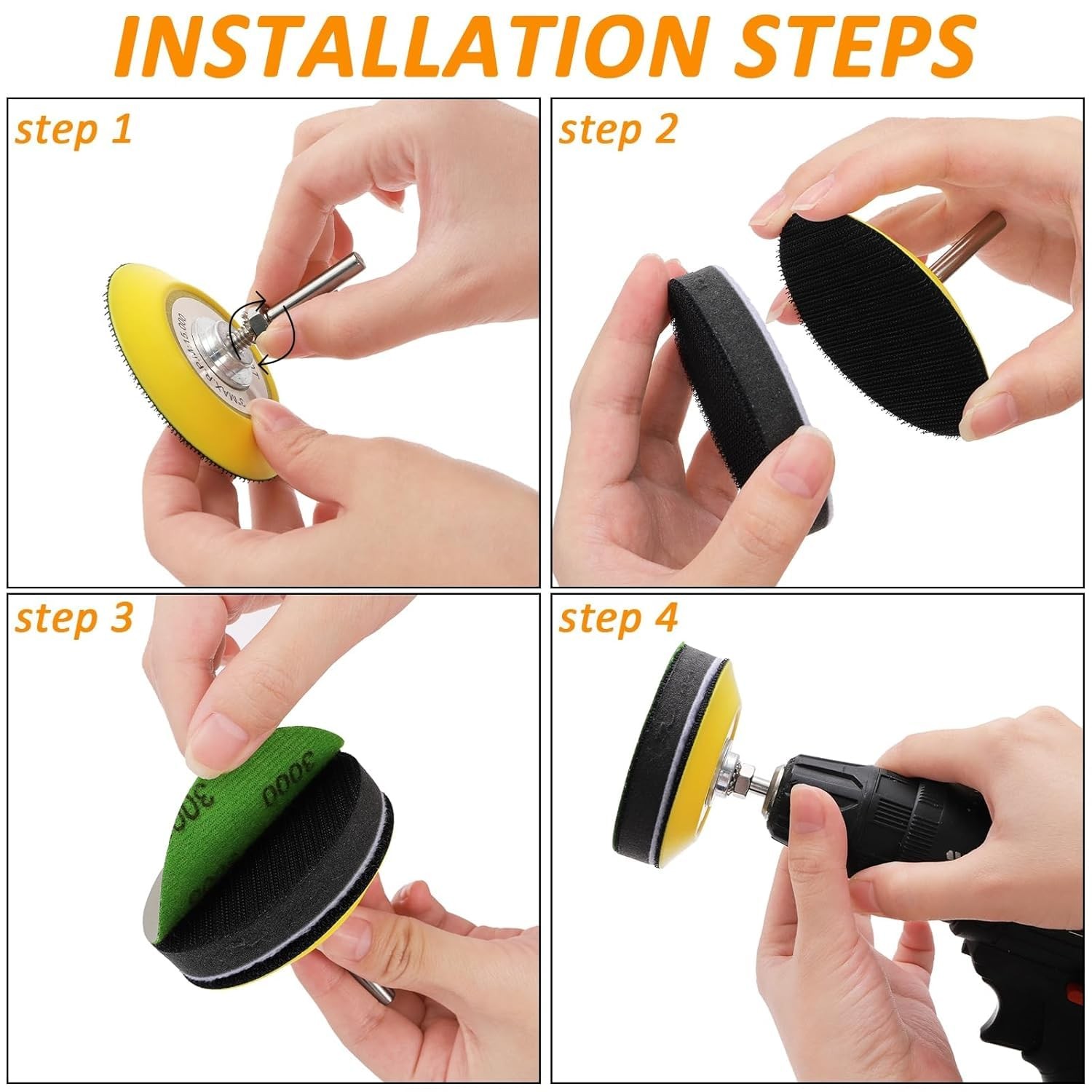 106 Pcs 3 Inch Sanding Discs, Wet Dry Sandpaper Headlight Restoration Kit 800…