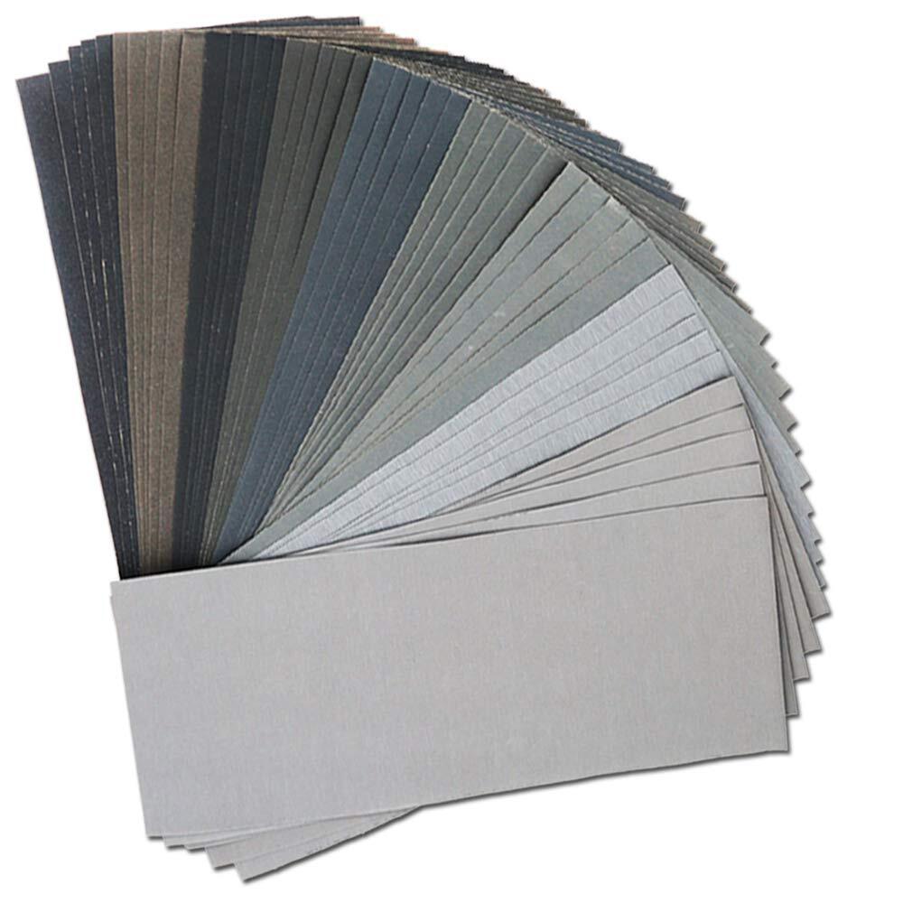 45 Pcs Wet and Dry Sandpaper Abrasive Sheets for Automotive Furniture Finishing
