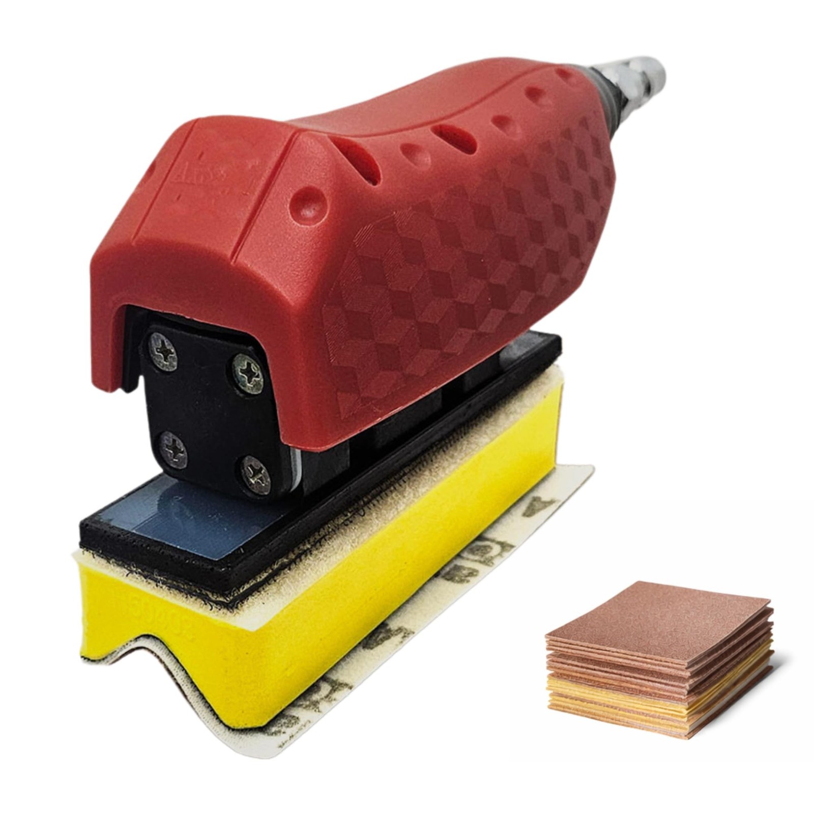 Air Straight Line Sander+ Interchangeable Contoured Profile Block&Sandpaper |…