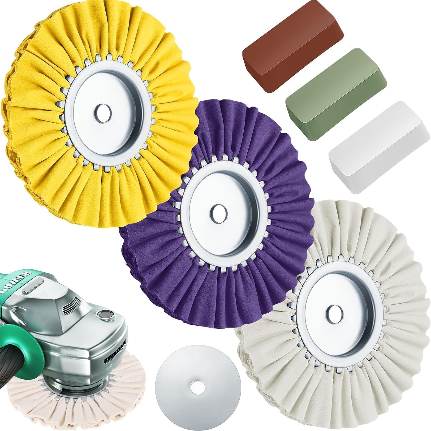 Airway Buffing Wheels in Stylish Color – 6 Pcs