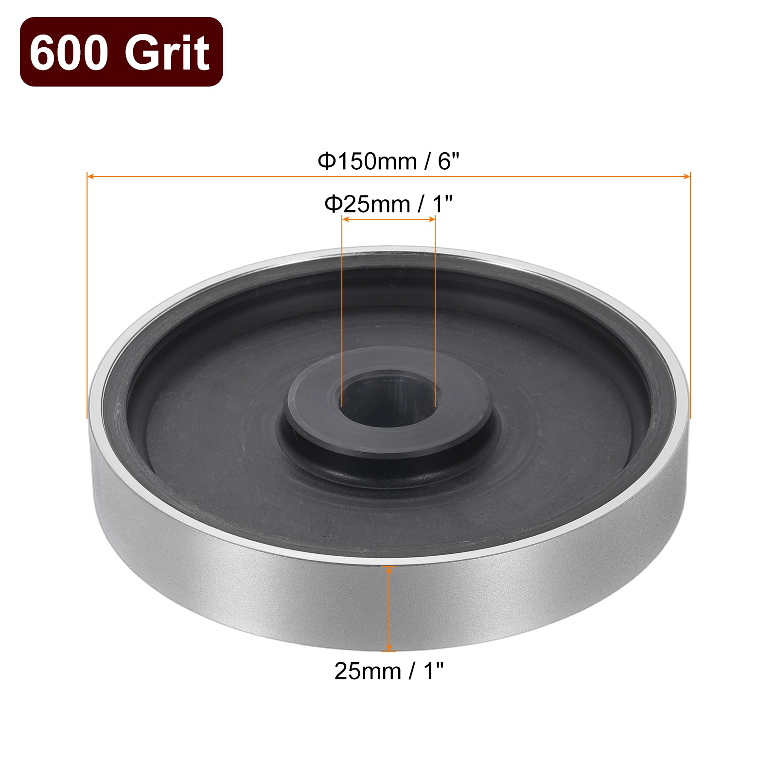 Diamond Lapidary Jewelry Grinding Wheel 6″ 600 Grit Grinding Wheels W 1″ Arbor