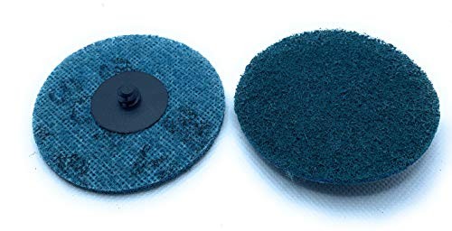 25PCS Surface Conditioning Disc 3Inch Fine Nylon Quick Change R Type Blue Finish
