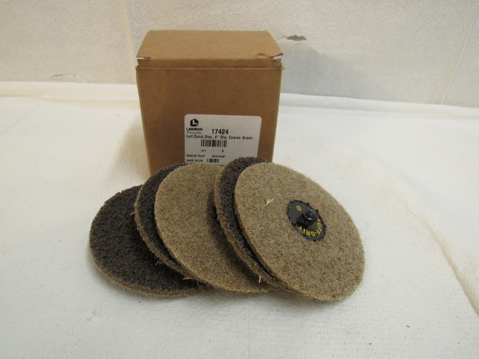 Lawson Surface Conditioning Discs 4″ Coarse Grade P/N 17424 Pack of 5