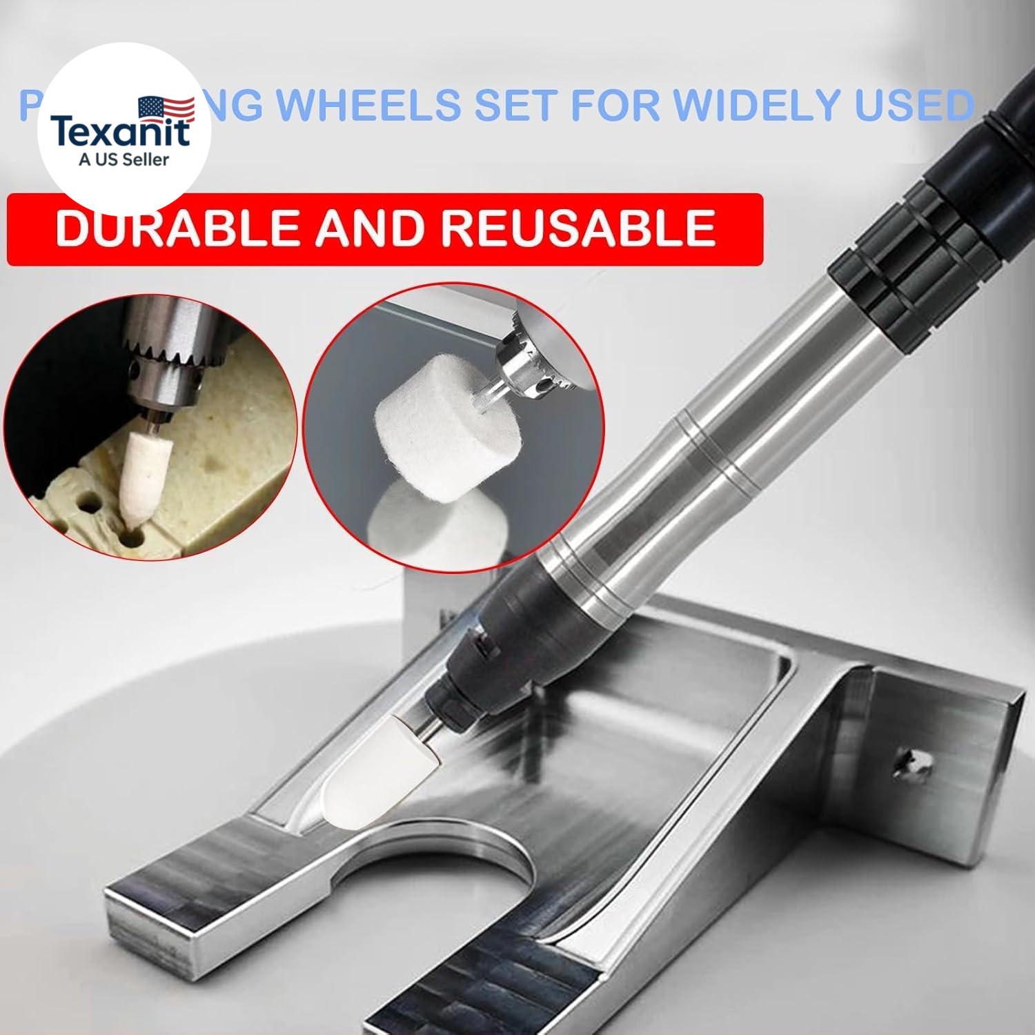 246PCS Polishing Buffing Wheel Polishing Kit for Dremel, Felt Wool Pad Set with