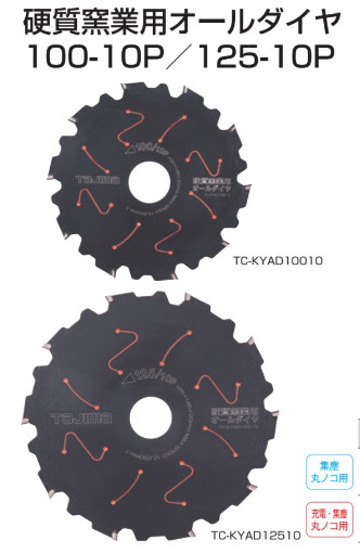 TAJIMA AII DIAMOND Tip Saw Blade for Hard Ceramics Siding TC-KYAD10010 1pc China