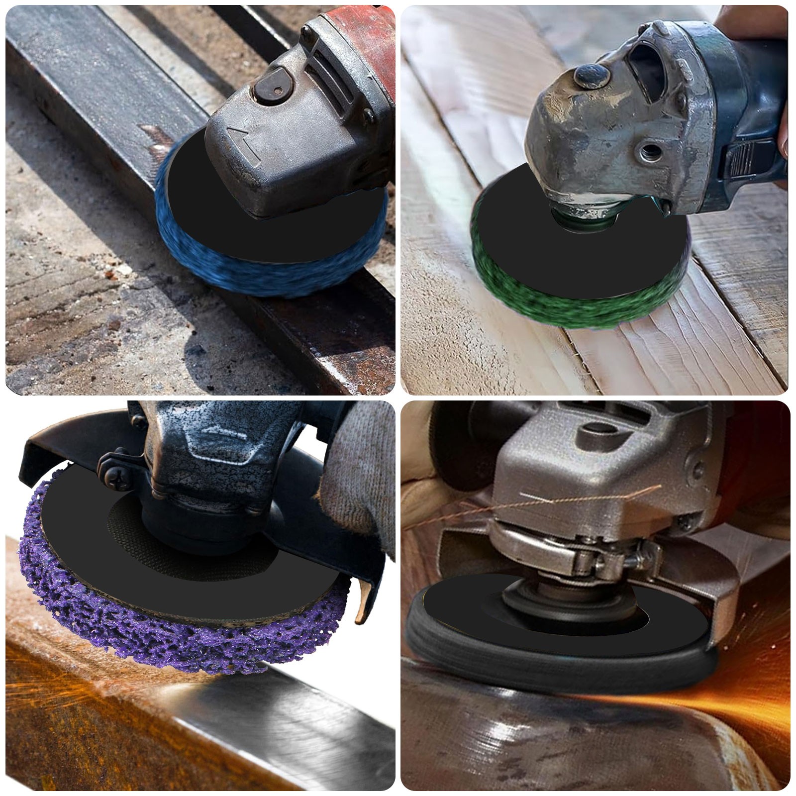 8pcs Paint Stripper Disc for Angle Grinder 4-1/2″×7/8″ Multi-surface Rust Paint