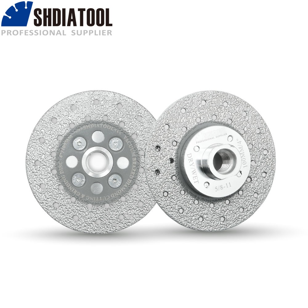 SHDIATOOL 4.5” Vacuum Brazed Diamond Cutting Grinding Wheel Grinder Blade 2pcs