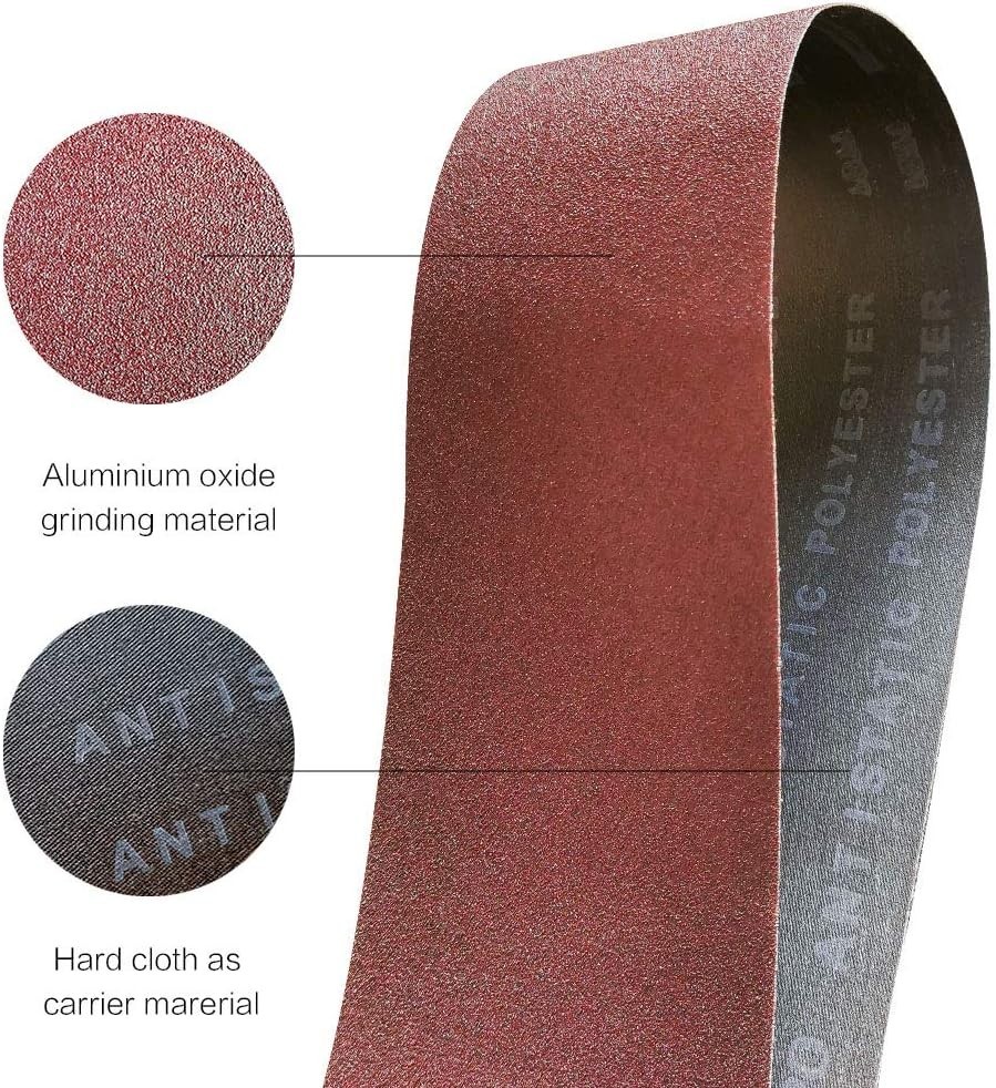Versatile 12-Piece Sanding Belt Set 3×18 Inches – Ideal for Wood & Metal