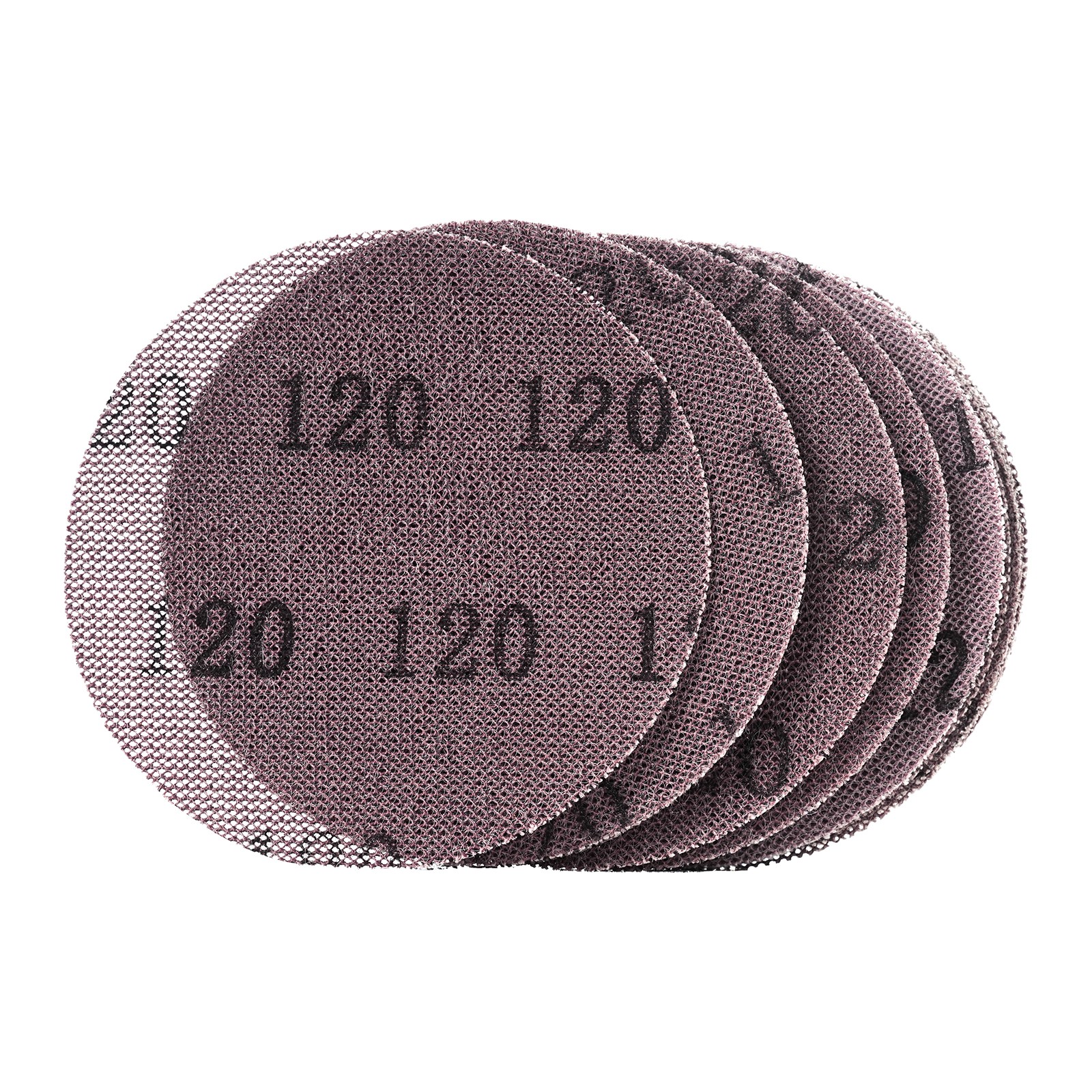 VEVOR 5-inch Mesh Abrasive Sanding Discs 50PCS Grit 80 120 80 240 320 Sandpapers
