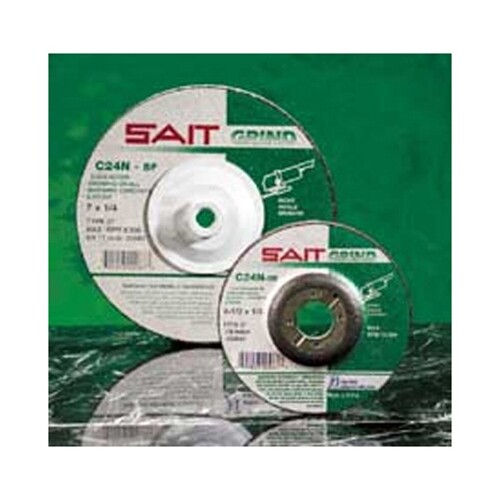 Sait 20087 C24N Type 27 7″ x 1/4″ x 5/8-11 Concrete Masonry Grinding Wheel