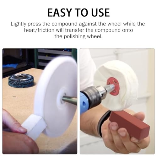 Mini Buffing Polishing Cutting 4 Oz. – Green Fine/White Medium/Red Coarse 3