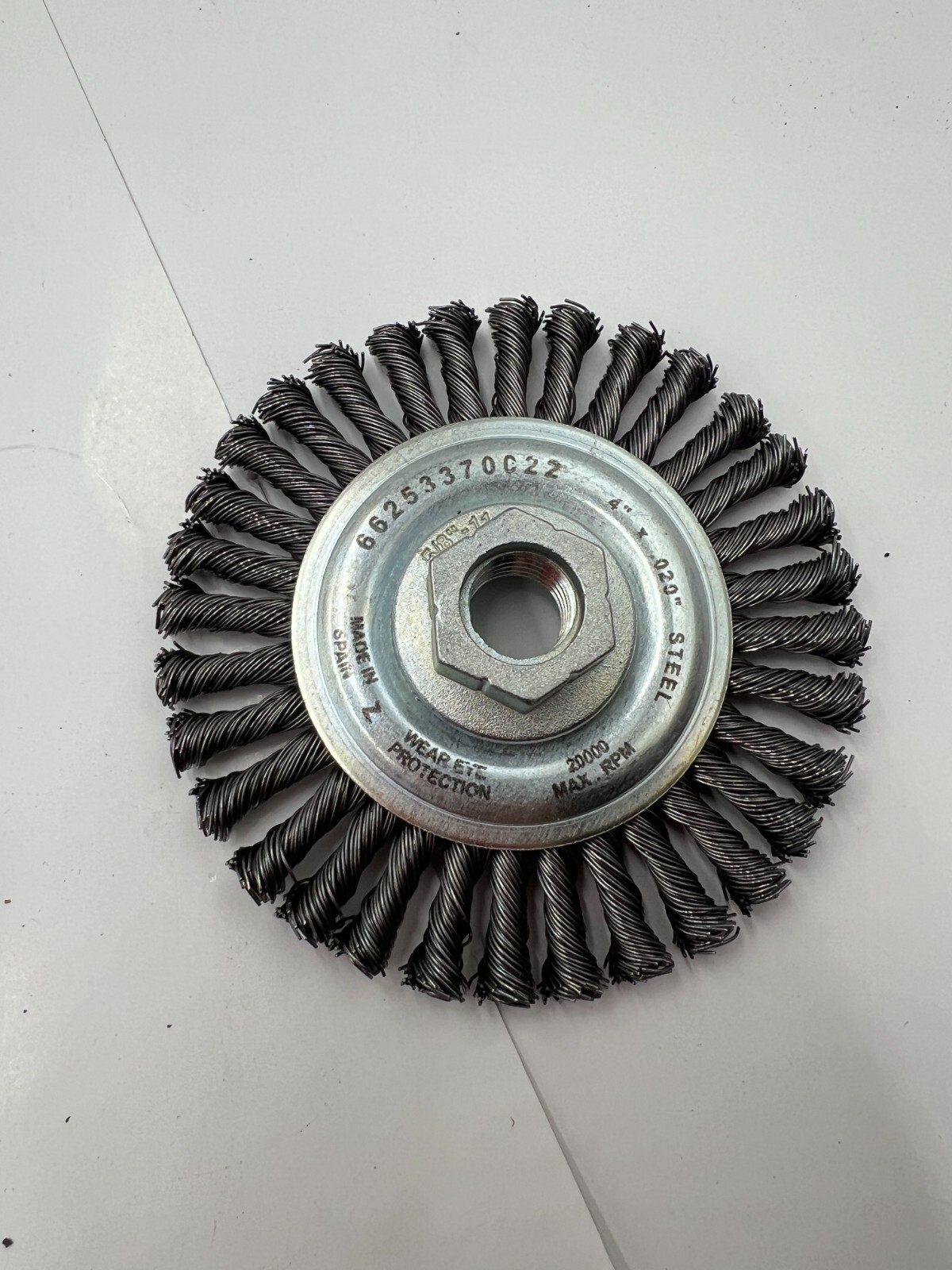 Box of 10 Saint-Gobain Knotted Wire Wheel 66253370022 4″X.020X5/8-11 Stringer