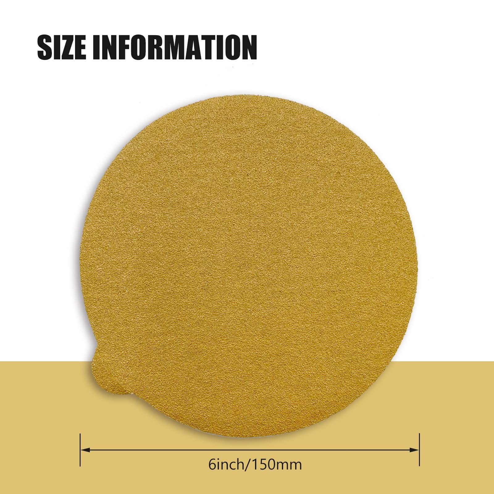 80 Grit Sanding Discs, 6 Inch Sticky Back Sandpaper Round Self Adhesive Sand …