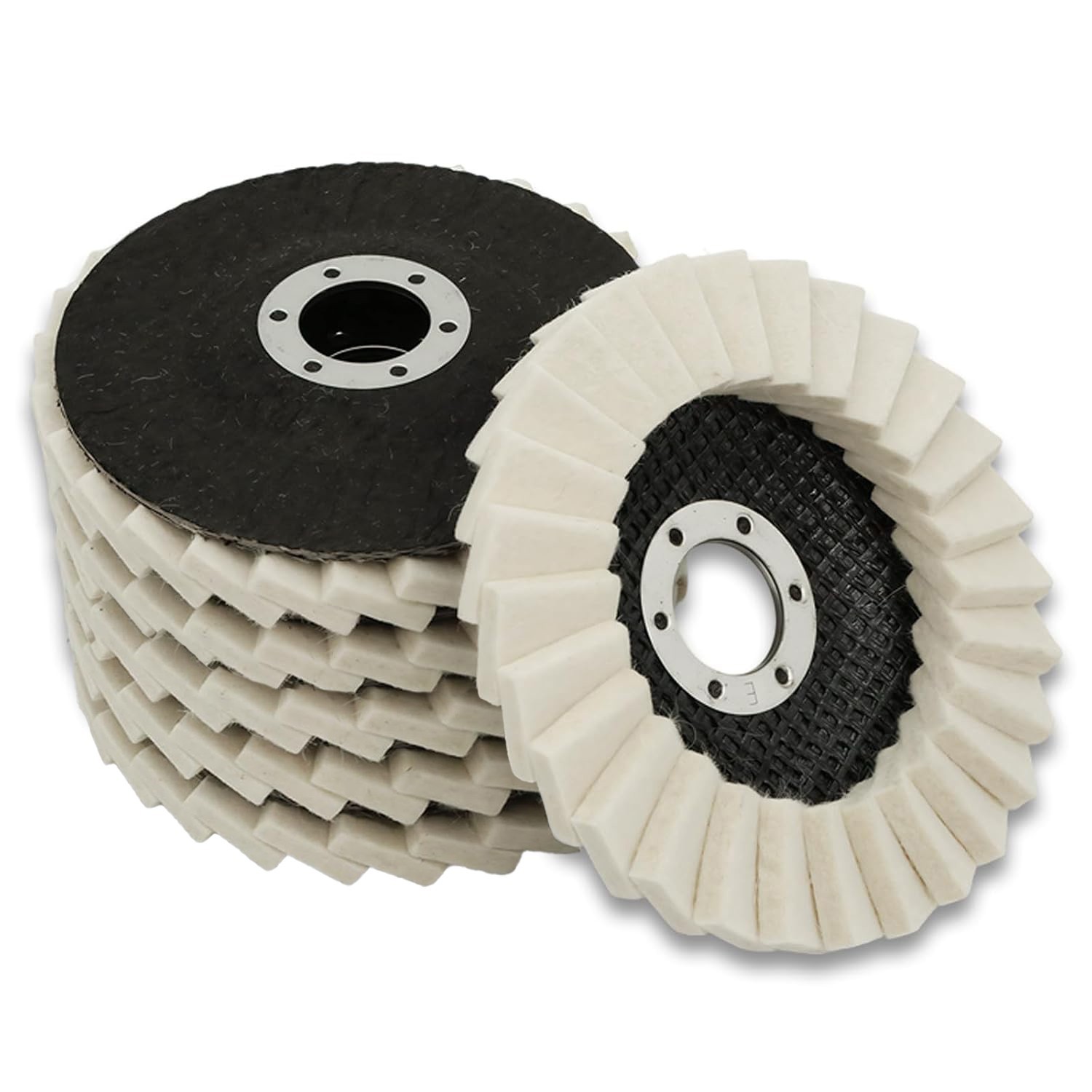 4.5 in Wool Felt Flap Disc Metal working Polishing Buffing Wheel For Grinder