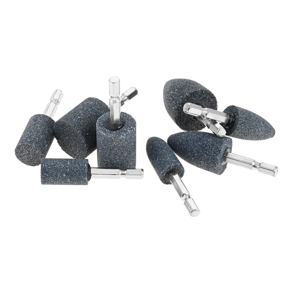 8Pcs Abrasive Grinding Stones Rotary Grinding Bits with 1/4″ Hex Shank For Stone