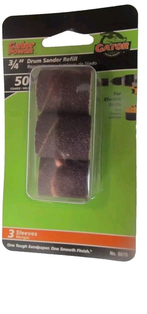 Gator 3/4″ Drum Sander Refills Package of 3 #6078 NEW