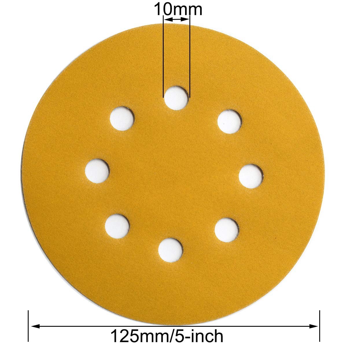 5-Inch Hook and Loop Sandpaper 320 Grit Discs – 100 Count for Effective Sanding