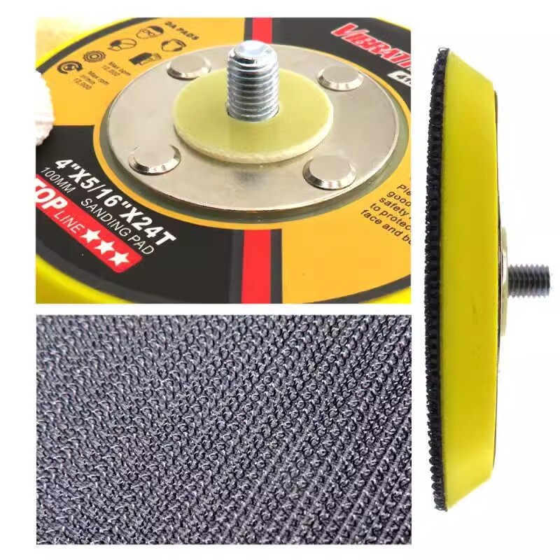 2/3/4/5/6 ” Hook Loop Backing Pad With M6 M8 Thread For Sanding Discs Air Sander