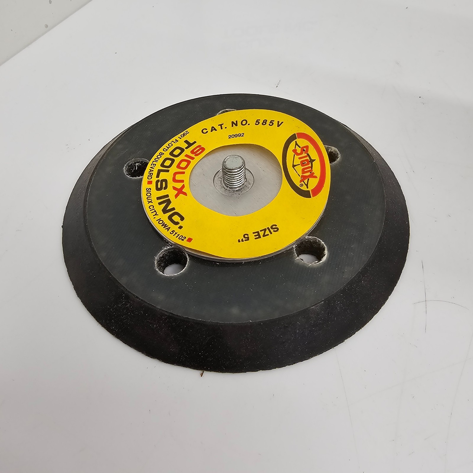 Sioux Tools Backing Pad 585V 5″ Black Orbital Sander Replacement Part