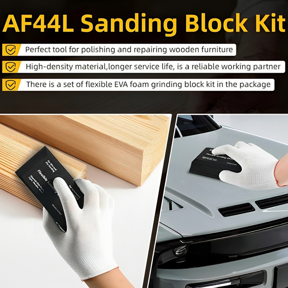 12x Sanding Block Kit Flexible EVA Wet Dry Sanding Blocks for Auto Body Woodwork