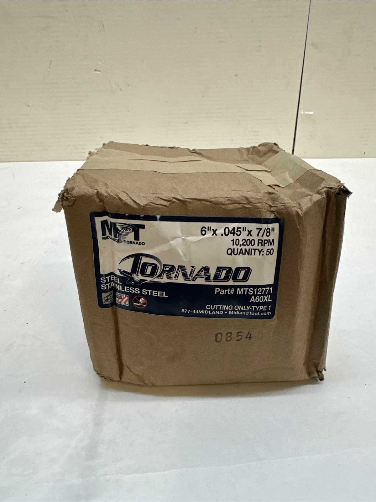 Tornado 6” X 0.45 X 7/8 10,200 RPM Qty 50 Steel Stainless Steel Disc