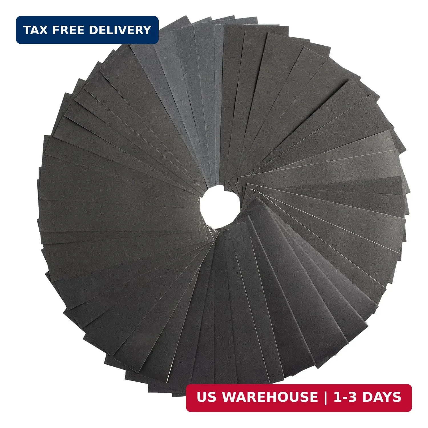 45Pcs Wet Dry Sandpaper, 400/600/ 800/1000/ 1200/1500/ 2000/2500/ 3000 Grit Asso
