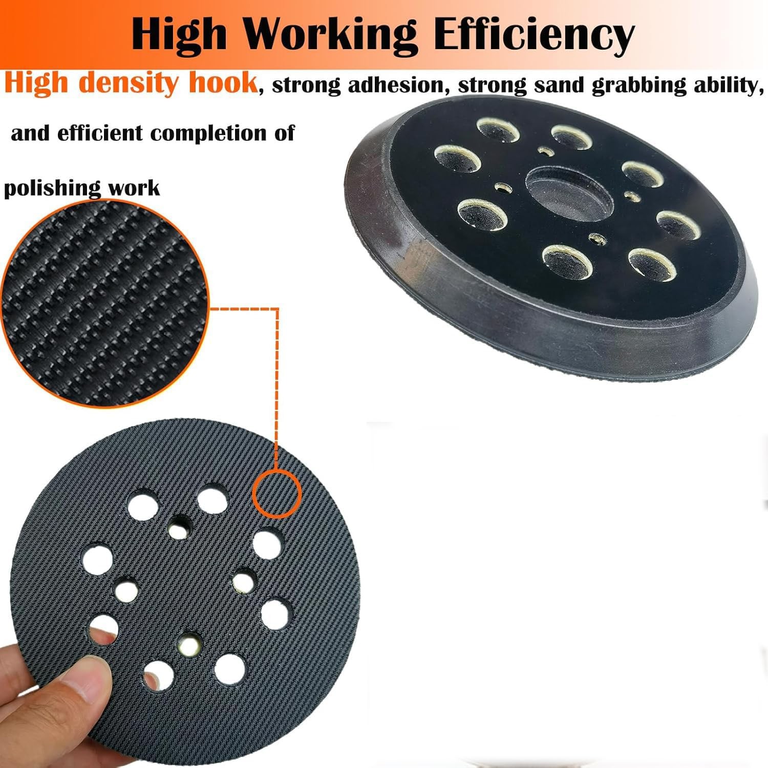 5″ Hook and Loop Sander Pad for Ridgid R2600 R2601 Random Orbit Sanders