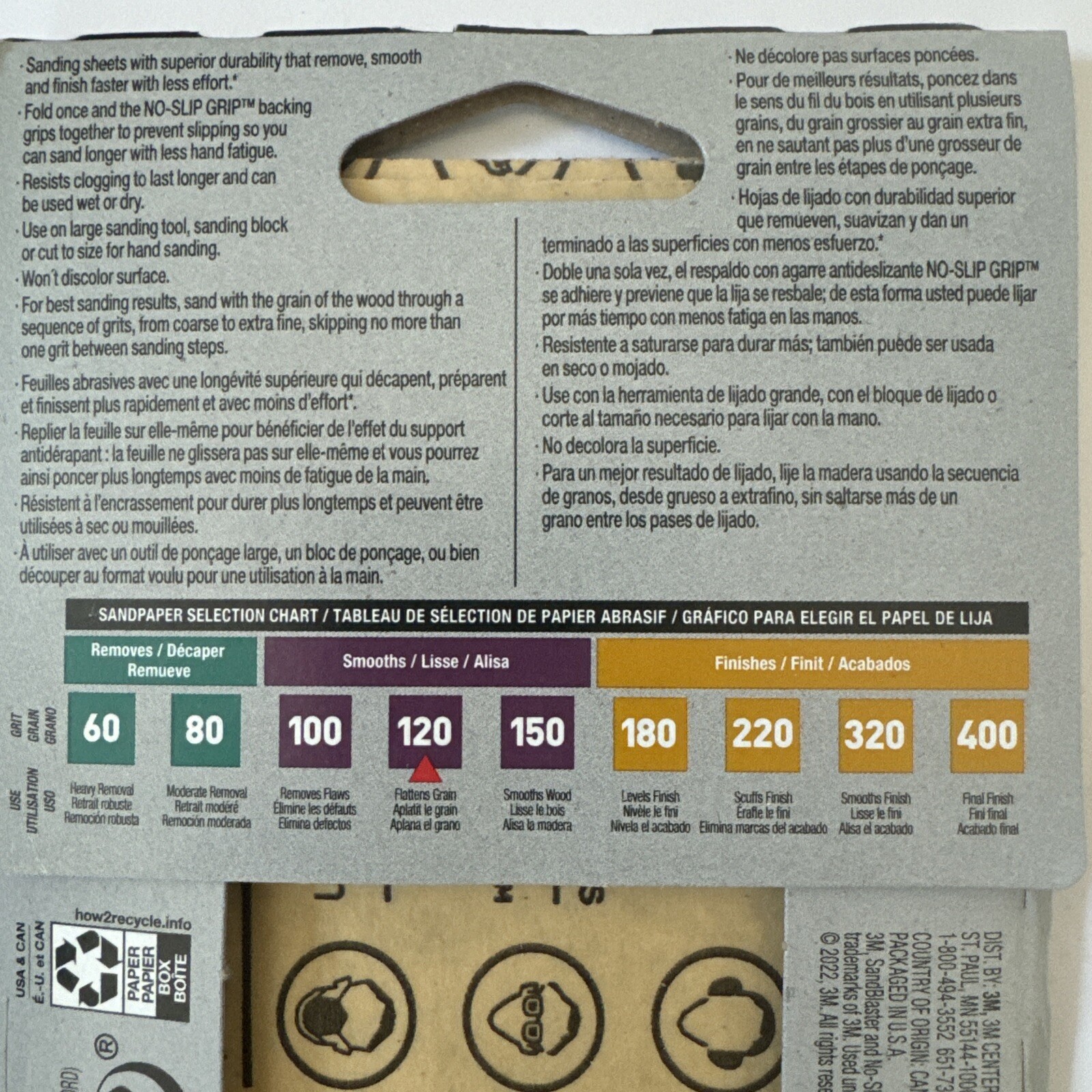 3M 4-1/2 in. L X 2-1/2 in. W X 1 in. 60 Grit Coarse Sanding Sponge