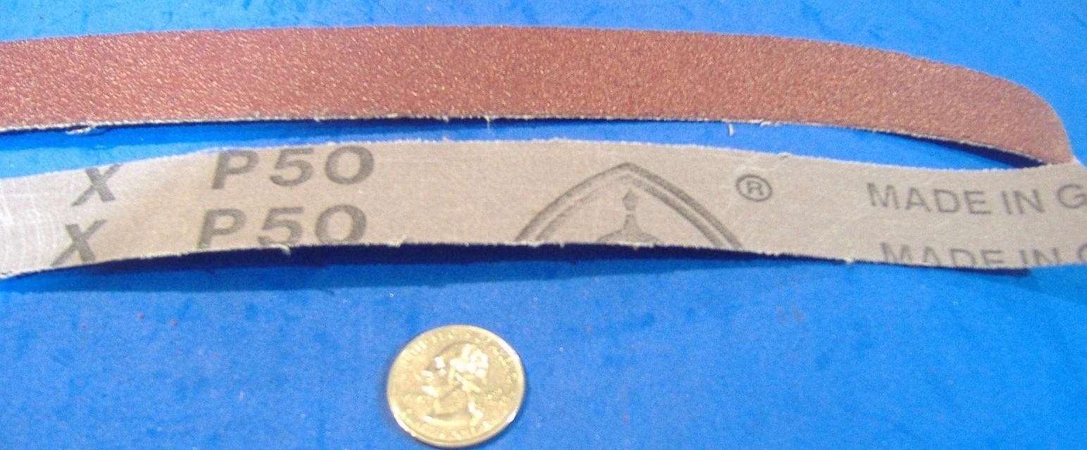 1″ X 20′ 50 GRIT ALUMINUM OXIDE CLOTH SANDPAPER SHOP ROLL STRIP