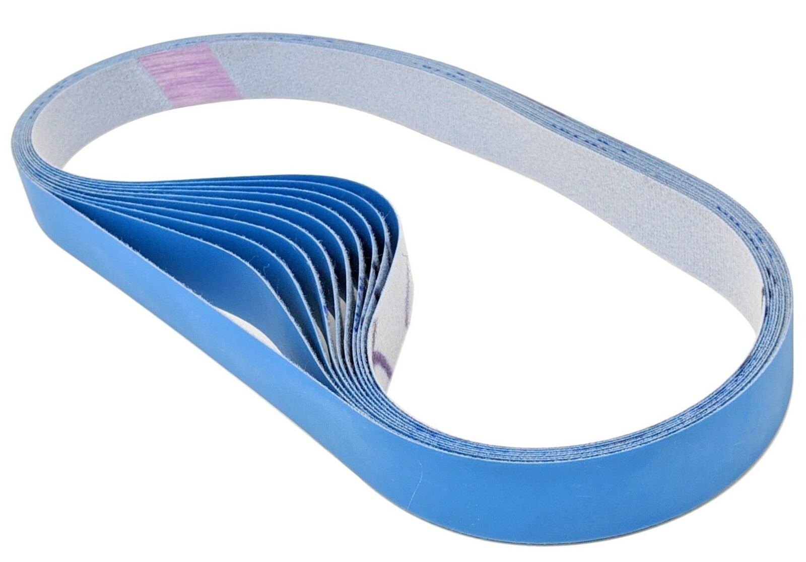 1X30 Blue Micron Polishing Sanding Belt 10pk with Cushioned Mylar Backing