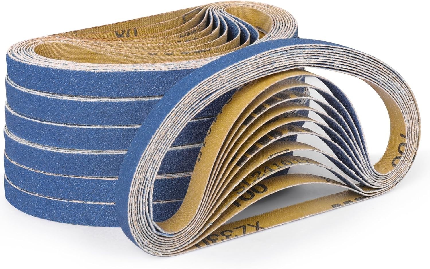 Durable 40-Pack 1/2 x 18 Inch Zirconia Sanding Belts – Rust and Paint Removal