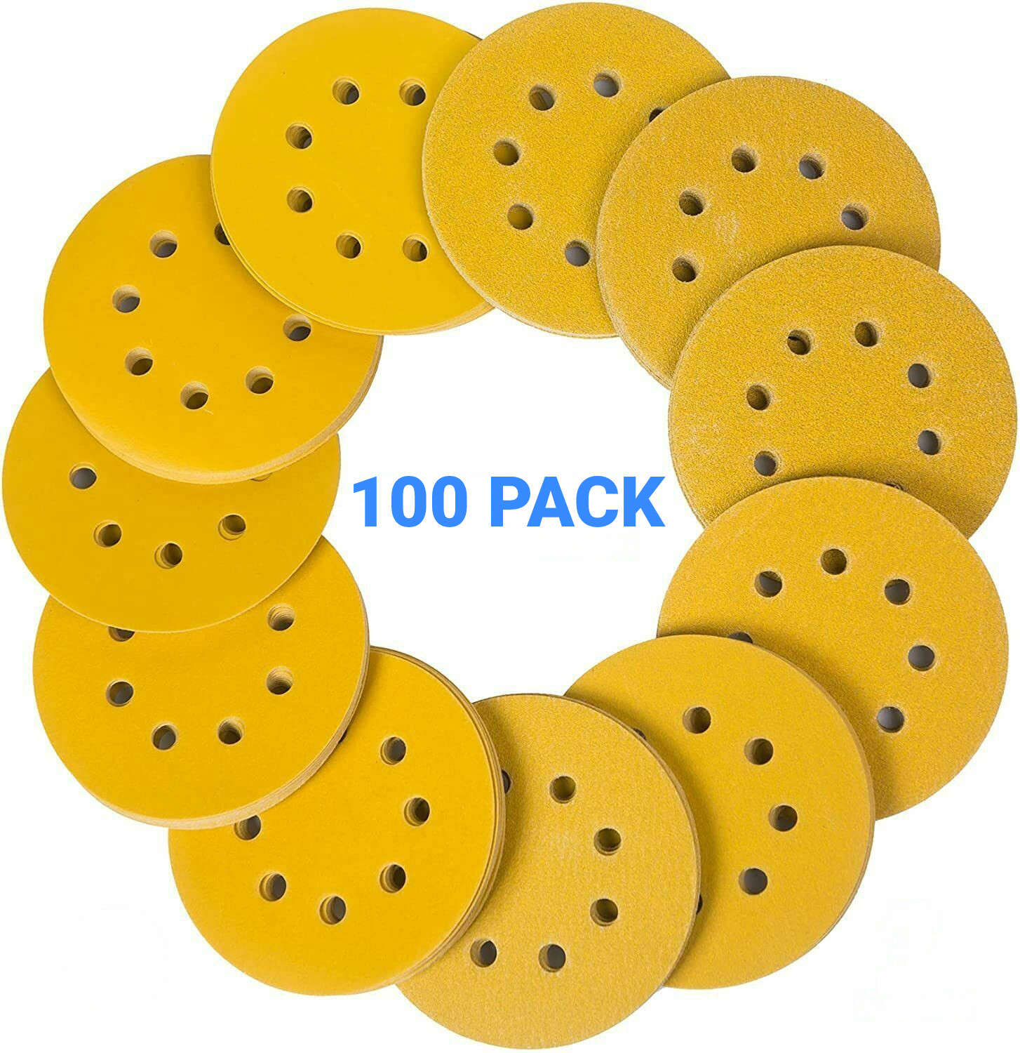 5 inch Hook Loop Sanding Discs 60 80 120 150 220 Grit Orbital Sander Sandpaper
