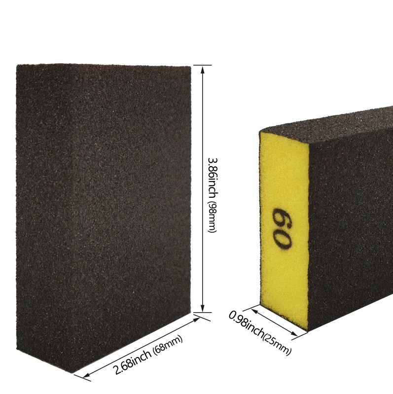 6pcs Sanding Sponge Block Set (60/80/120/180/240/320 Grit) – NEW