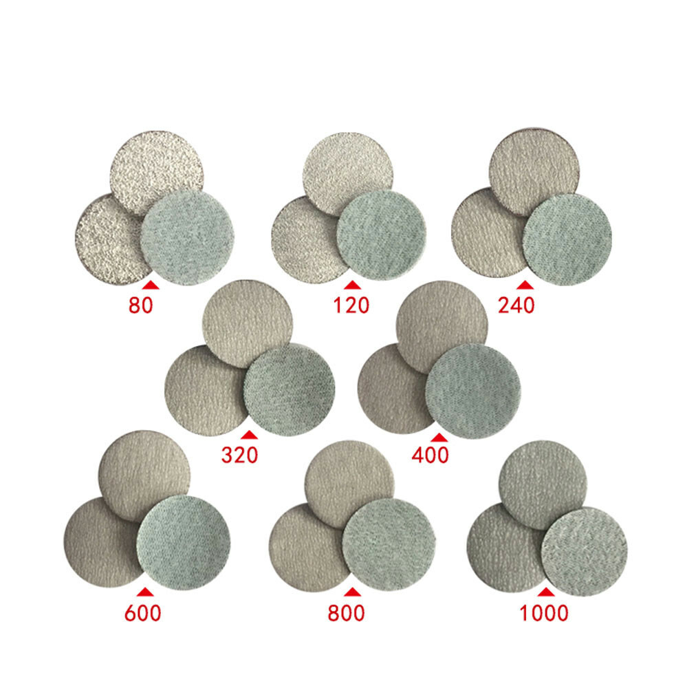 1″ Hook and Loop Sanding Disc 25mm Orbital Sandpaper Pads 60-1000 Grit Wet & Dry