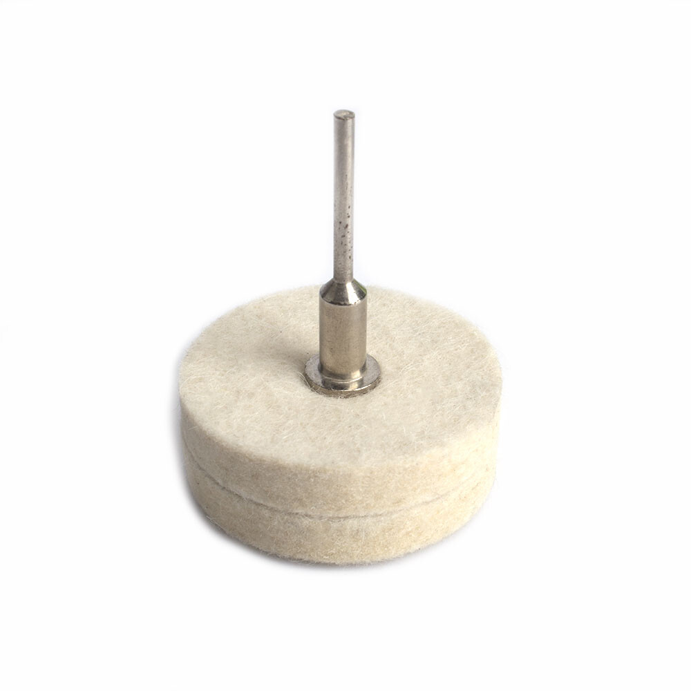 2 Inch Wool Felt Buffing Pad Polishing Wheel Grinding Disc With 1/8″ 1/4″ Shank