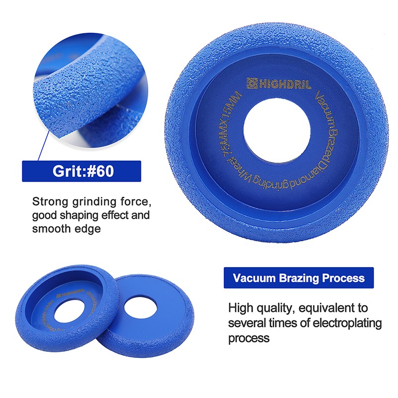 75mm Diamond Grinding Wheel Angle Grinder Polishing Milling Tools Marble Granite