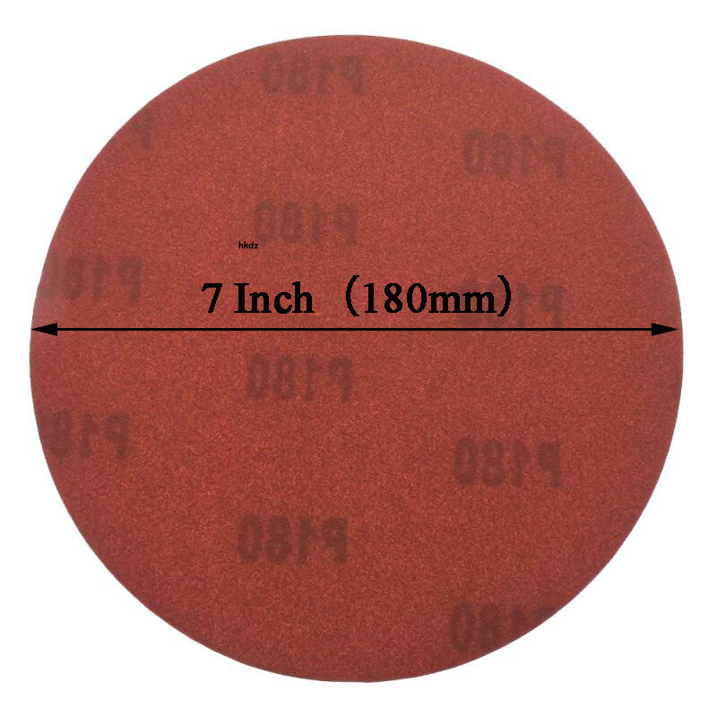 180mm Sanding Discs Hook&Loop 7 Inch Orbital Sandpaper Sander Pads 40#-2000 Grit