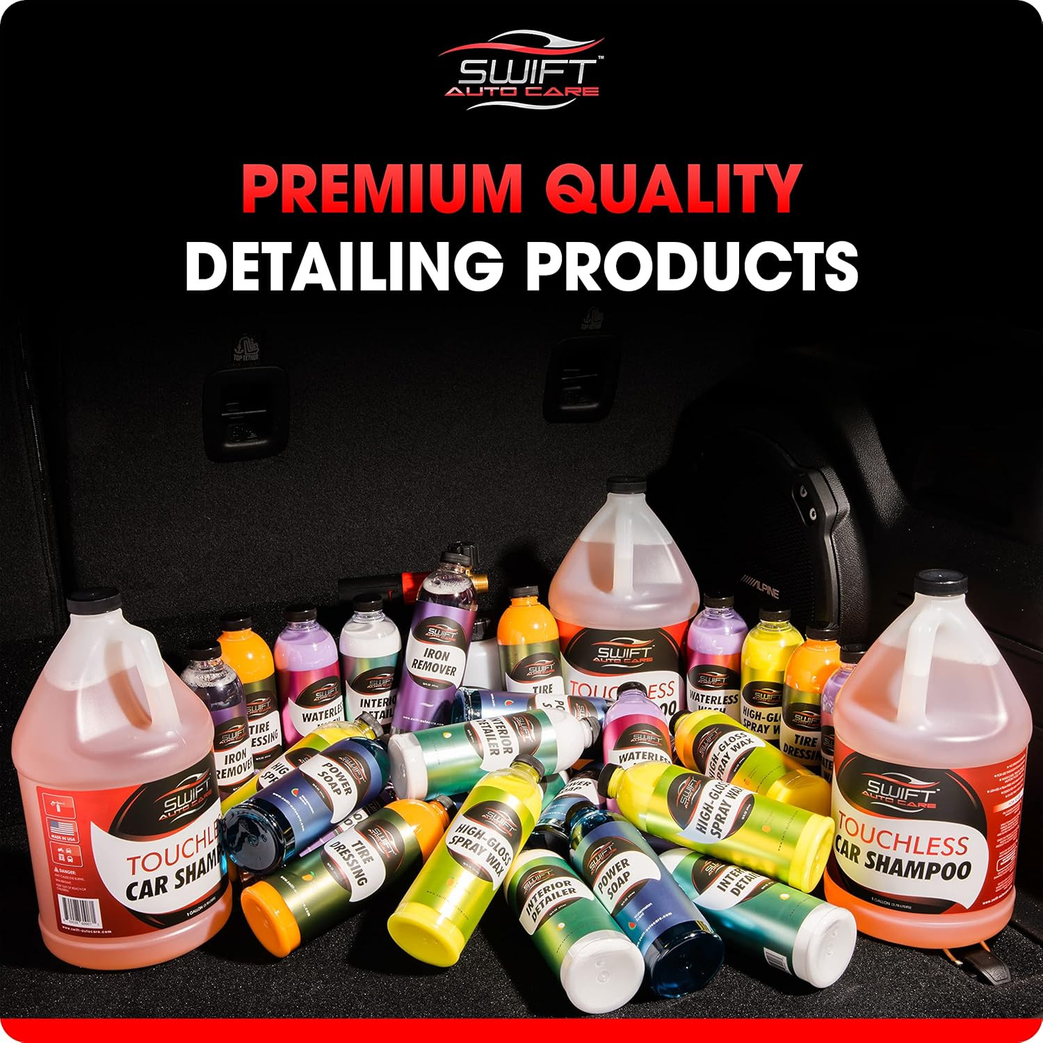 Swift Touchless Ceramic Foamable Wax (32 Oz) – Spray On/Rinse off for High-Gloss