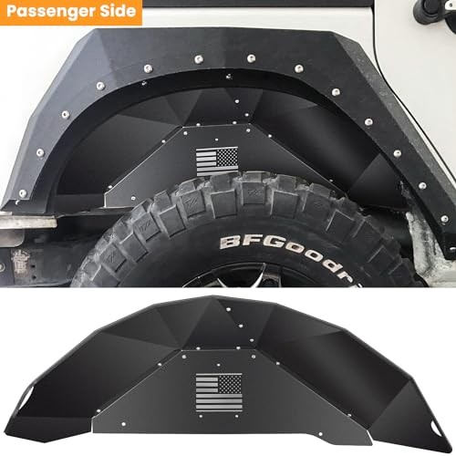 Rear Inner Fender Liners for Jeep Wrangler JK JKU 4WD 2007 JK – Rear (US Flag)