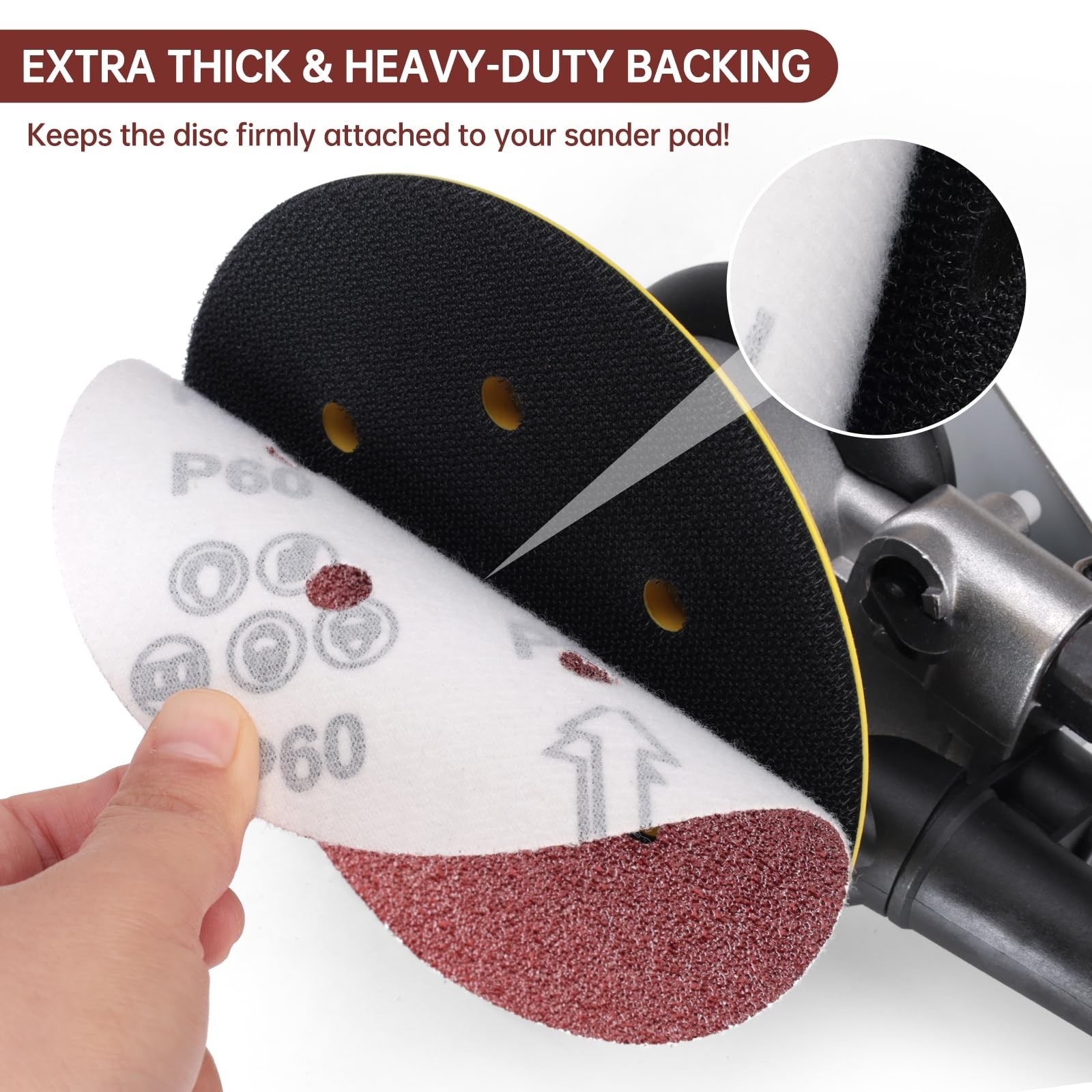 110 PCS 6″ Hook & Loop Sanding Discs Set – 60/80/120/240/400 Grits for Orbital S