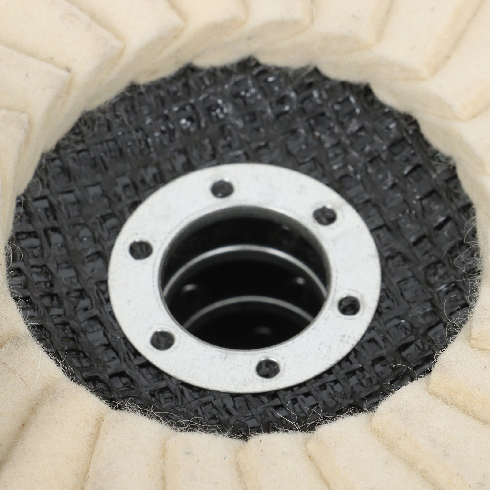 8 Pcs Wool Polishing Wheel Disc Set with 4.5 X 7/8″ Buffing Wheel and Compound