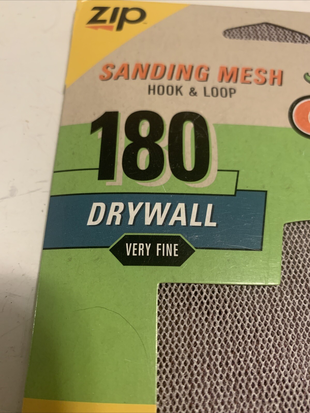 Zip Gator Hook Loop Sanding Mesh 180 Drywall Very Fine 4.5”x10.5” Sandpaper x 4