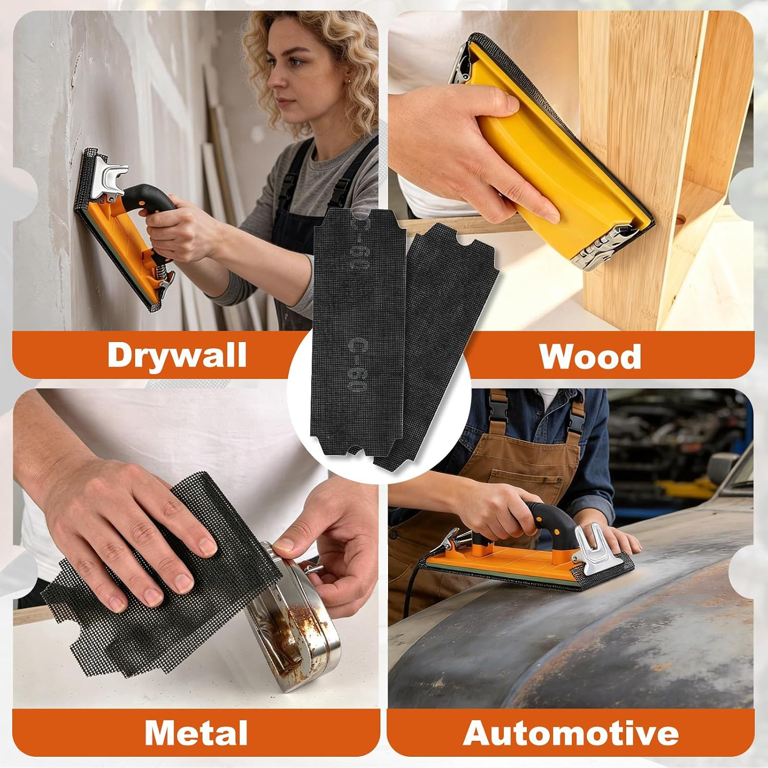 20Pcs 4-3/16″X11-1/4 Drywall Sanding Screen, 60-320 Grit Mesh Sandpaper | Silico