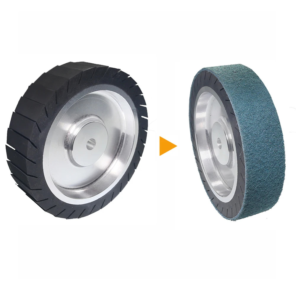 8″ 200x50mm Centrifugal Rubber Expansion Wheel Grinder Polisher Zirconia Sand