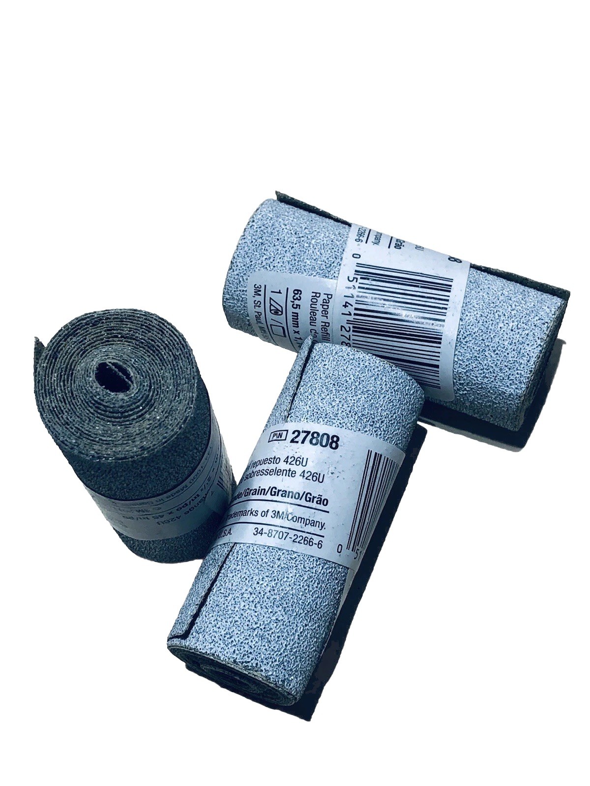 3M Stikit Paper Refill Roll 426U, 2-1/2” X 45” 80 A-weight 10 Rolls Bx