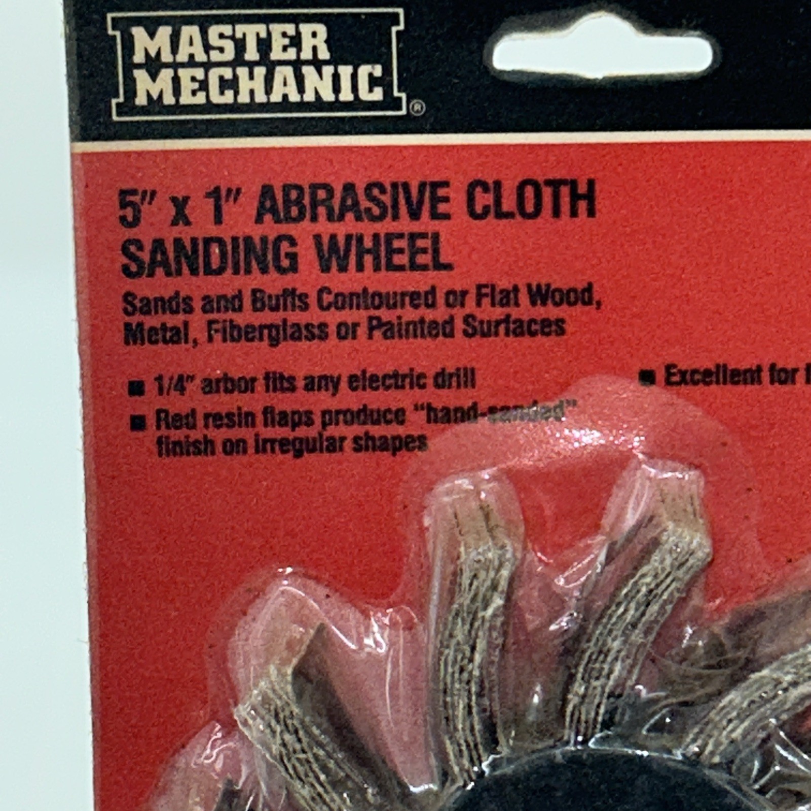 Master Mechanic 5”x1” Abrasive Cloth Sanding Wheel Coarse NOS Vintage Flap Wheel
