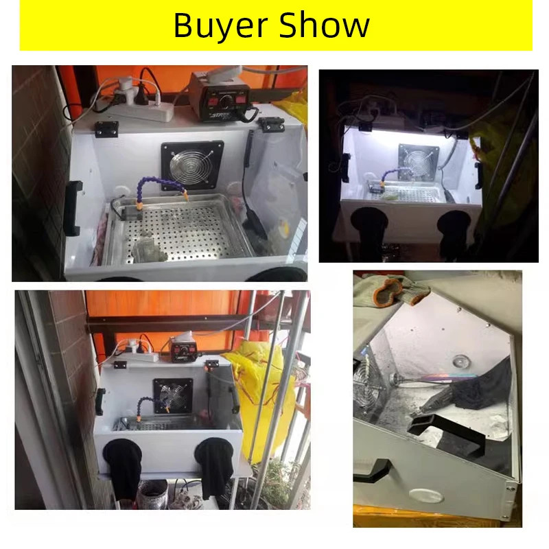 Compact Water Curtain Spray Booth with Negative Pressure Exhaust Fan ForHome Use